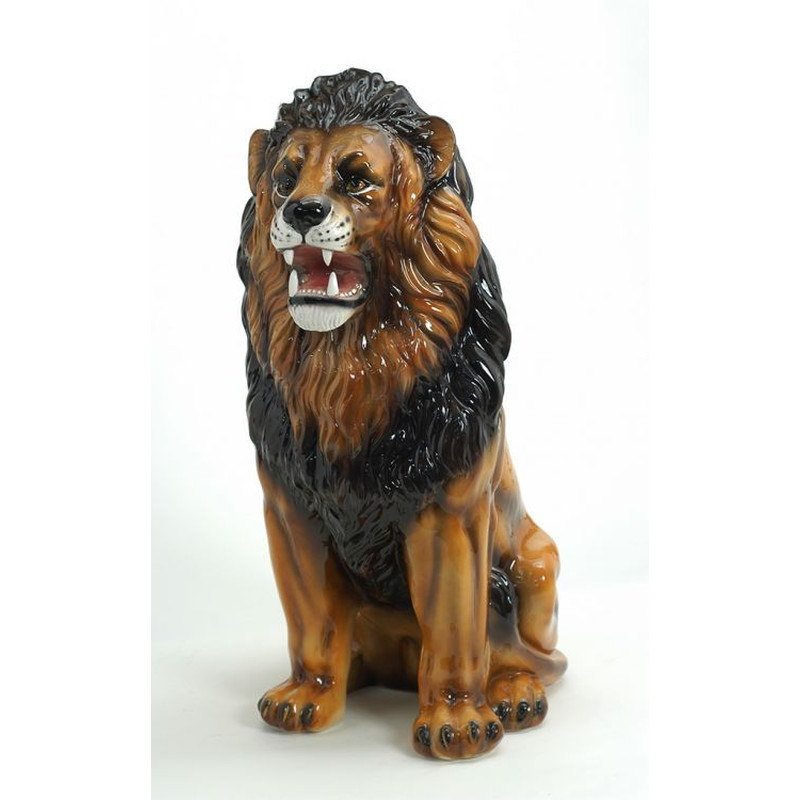 STATUE LEONE IN CERAMICA CM. 90 -ANIMALI-